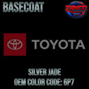 TOYOTA  SILVER JADE OEM  BASECOAT