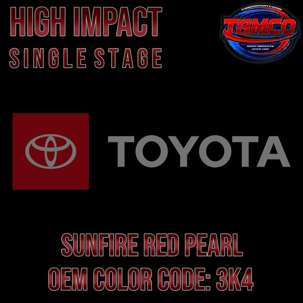 Toyota Sunfire Red Pearl | 3K4 | 1992-2002 | OEM High Impact Single Stage