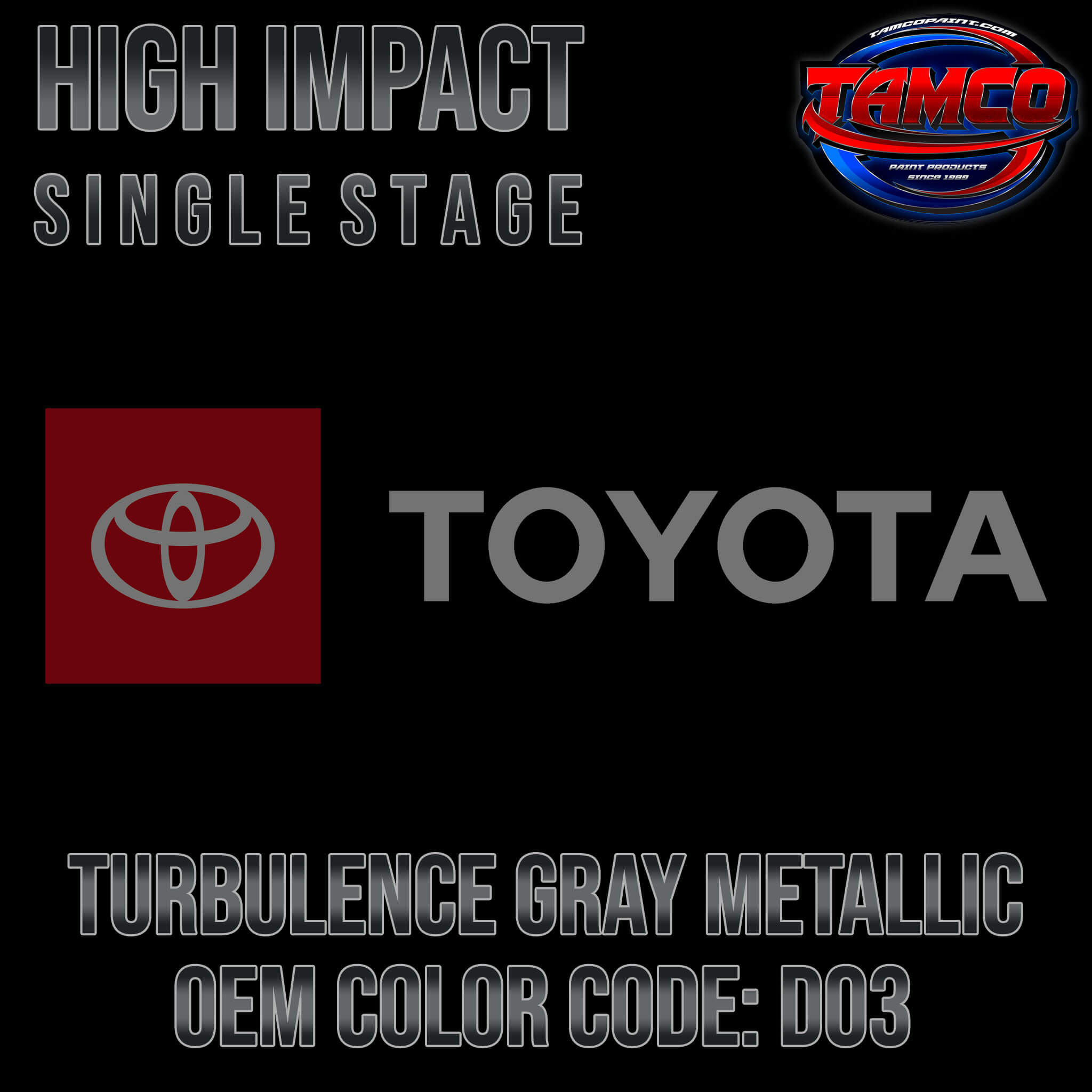 Toyota Turbulence Gray Metallic 