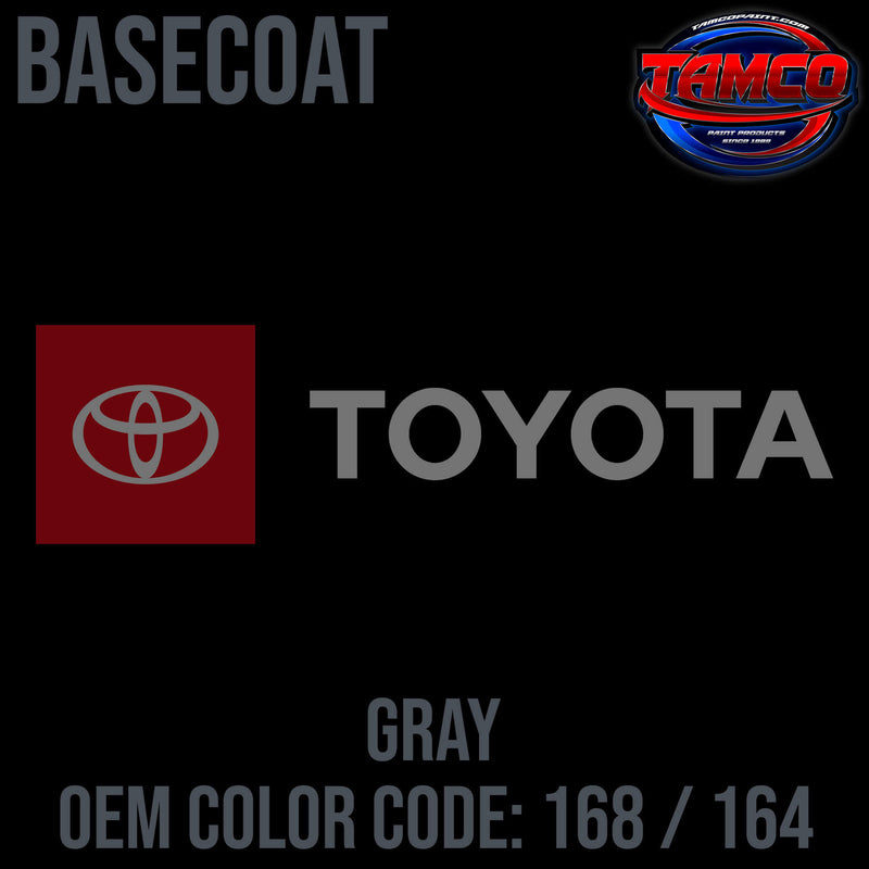 Tamco Paint Toyota Gray Code 168 / 164 OEM Basecoat