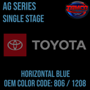 Tamco Paint OEM Factory Paint Horizontal Blue Code 806 / 1208 in AG Series Single Stage