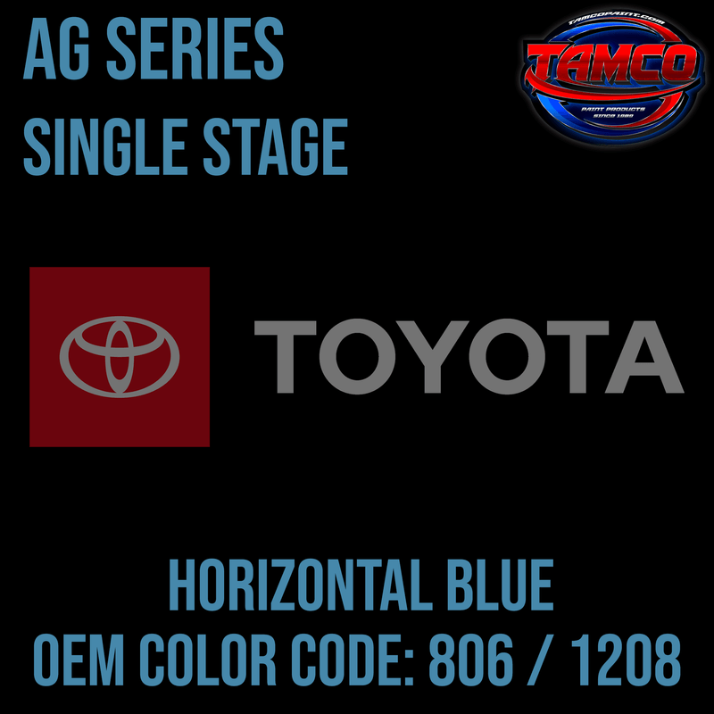 Tamco Paint OEM Factory Paint Horizontal Blue Code 806 / 1208 in AG Series Single Stage