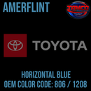 Tamco Paint OEM Factory Paint Horizontal Blue Code 806 / 1208 in Amerflint II Single Stage