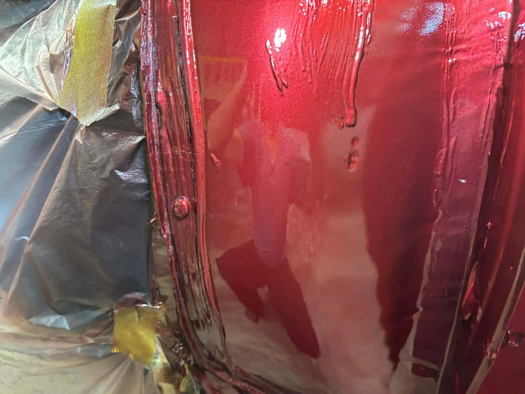 Tamco Paint Viral Red on Chevrolet Camaro