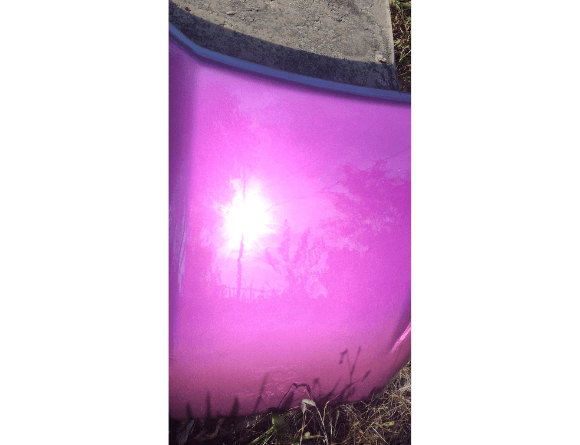 Tamco Paint Vivacious Violet on Car Parts