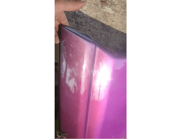 Tamco Paint Vivacious Violet on Car Parts