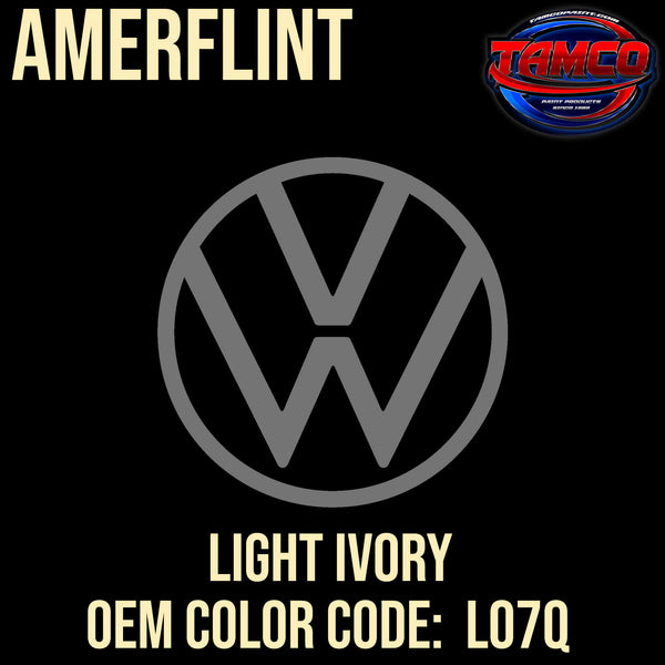 Tamco Paint Volkswagen  Ivory Code LO7Q OEMAmerflint II Series Single Stage