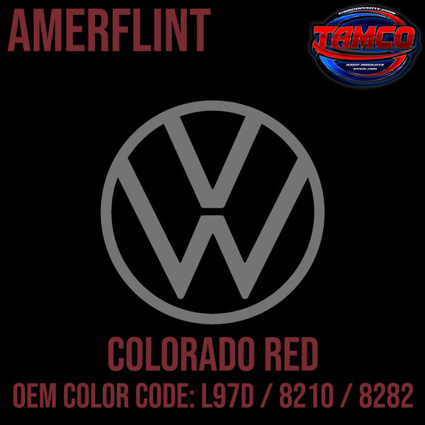 Tamco Paint Volkswagen Colorado Red Code L97D / 8210 / 8282 OEM Amerflint