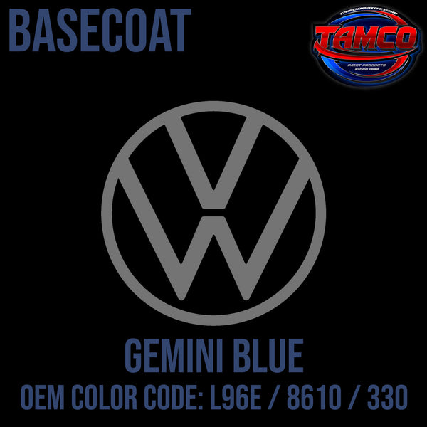 Tamco Paint Volkswagen Gemini Blue Code L96E / 8610 /  330 OEM Basecoat