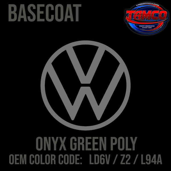 Tamco Paint Volkswagen Onyx Green Poly Code LD6V / Z2 / L94A OEM Basecoat