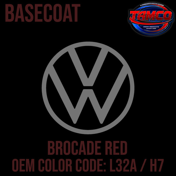 Tamco Paint Volkswagen Brocade Red Code L32A / H7 OEM Basecoat