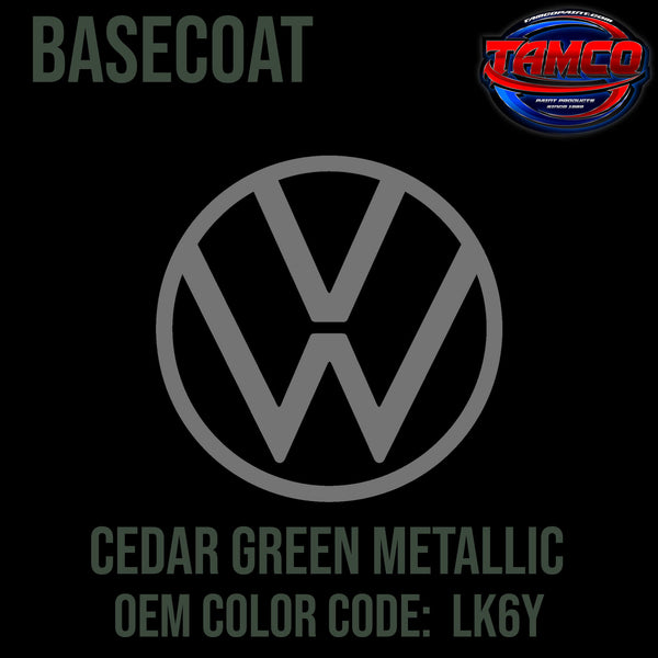 Tamco Paint Volkswagen Cedar Green Metallic Code LK6Y OEM Basecoat