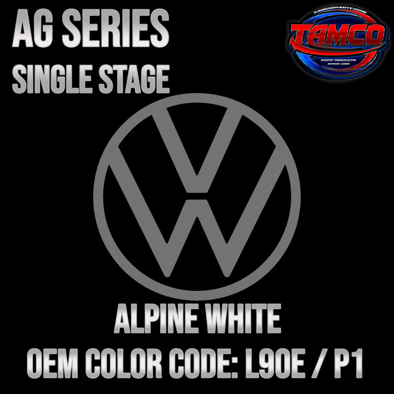 Volkswagen Alpine White | L90E / P1 | 1978-1995 | OEM AG Series Single Stage