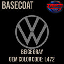 Tamco Paint Volkswagen Beige Gray Code L472 OEM Basecoat