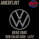 Tamco Paint Volkswagen Beige Gray Code L472 OEM Amerflint II Series Single Stage