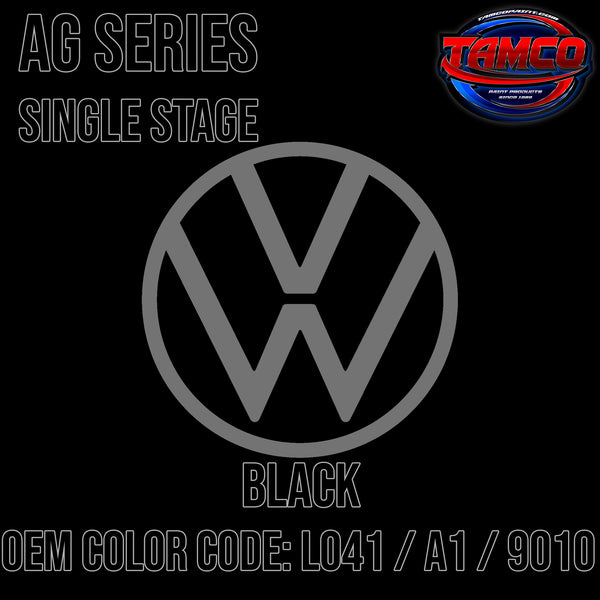 Volkswagen Black | L041 / A1 / 9010 | 1969;1974;1980-2023 | OEM AG Series Single Stage