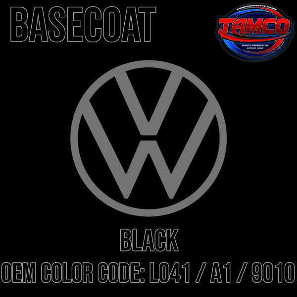 Volkswagen Black | L041 / A1 / 9010 | 1969;1974;1980-2023 | OEM Basecoat