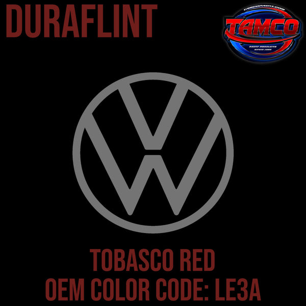 Tamco Paint Volkswagen Tabasco Red Code LE3A Duraflint