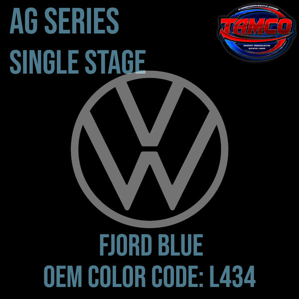 Volkswagen Fjord Blue | L434 | 1958-1959 | OEM AG Series Single Stage