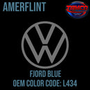 Volkswagen Fjord Blue  OEM Amerflint II Series Single Stage