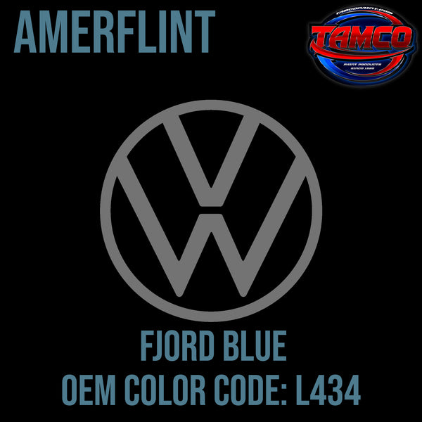 Volkswagen Fjord Blue | L434 | 1958-1959 | OEM Amerflint II Series Single Stage