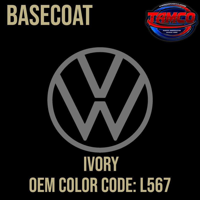 Volkswagen Ivory | L567 | 1967-1983 | OEM Basecoat