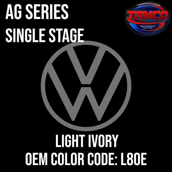 Volkswagen Light Ivory | L80E | 1970-1976 | OEM AG Series Single Stage