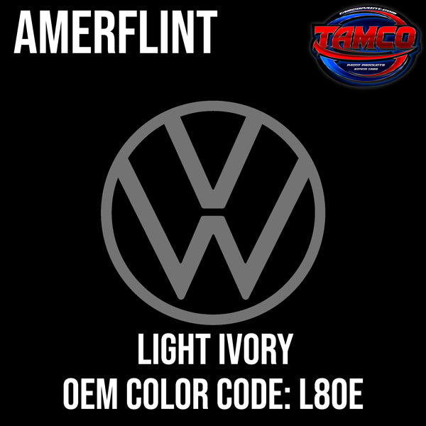 Volkswagen Light Ivory | L80E | 1970-1976 | OEM Amerflint II Series Single Stage