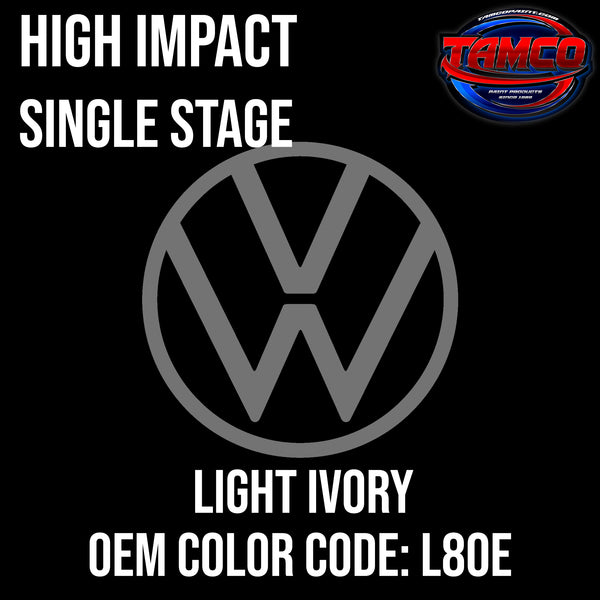 Volkswagen Light Ivory | L80E | 1970-1976 | OEM High Impact Series Single Stage