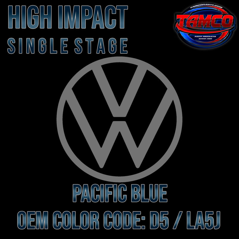 Volkswagen Pacific Blue | D5 / LA5J | 2016-2021 | OEM High Impact Single Stage