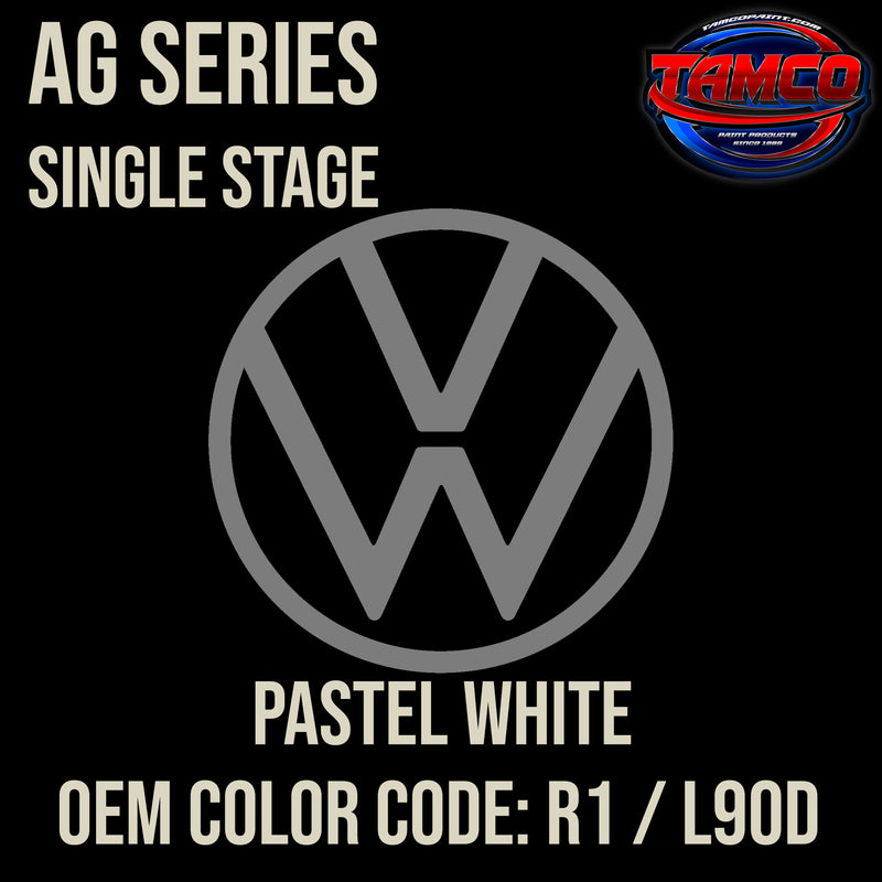 Volkswagen Pastel White | R1 / L90D | 1970-1990 | OEM AG Series Single Stage