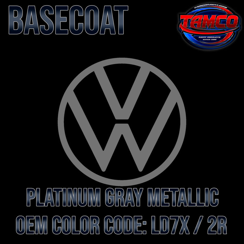 Volkswagen Platinum Gray Metallic | LD7X / 2R | 2002-2023 | OEM Basecoat