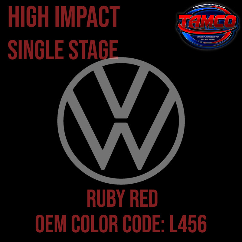 Volkswagen Ruby Red | L456 | 1960-1967 | OEM High Impact Series Single Stage