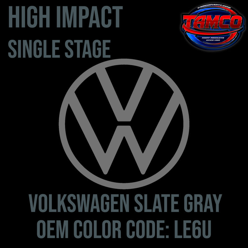 Volkswagen Slate Gray | LE6U | 1981-1983 | OEM High Impact Series Single Stage
