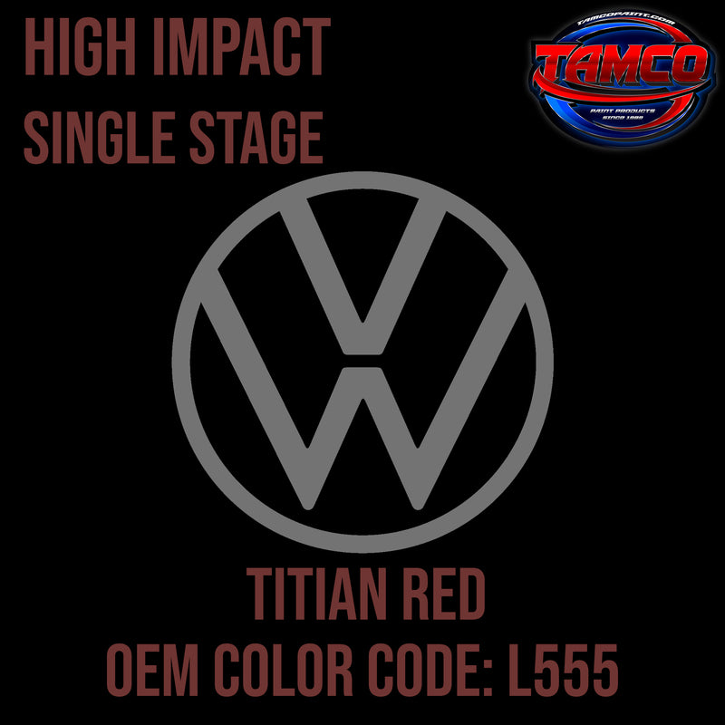 Volkswagen Titian Red | L555 | 1966-1968 | OEM High Impact Series Single Stage