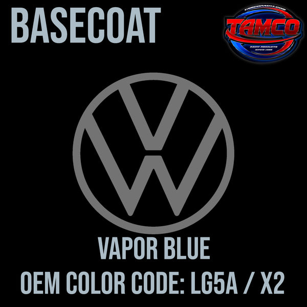 Volkswagen Vapor Blue | LG5A / X2 | 2000-2001 | OEM Basecoat