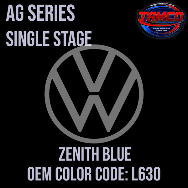 Volkswagen Zenith Blue | L639 | 1967-1968 | OEM AG Series Single Stage