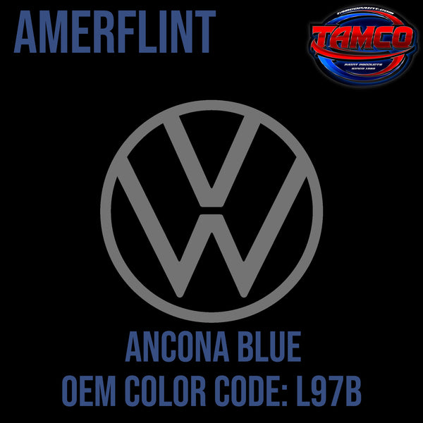 Tamco Paint Volkswagen Ancona Blue Code L97B  OEM Amerflint II Series Single Stage