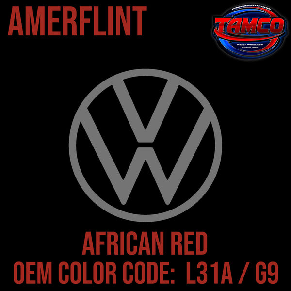 Tamco Paint Volkswagen African Red Code L31A / G9 OEM Amerflint II Series Single Stage