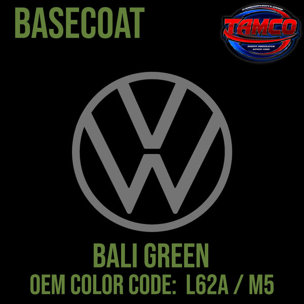 Tamco Paint Volkswagen Bali Green Code L62A / M5 OEM Basecoat 
