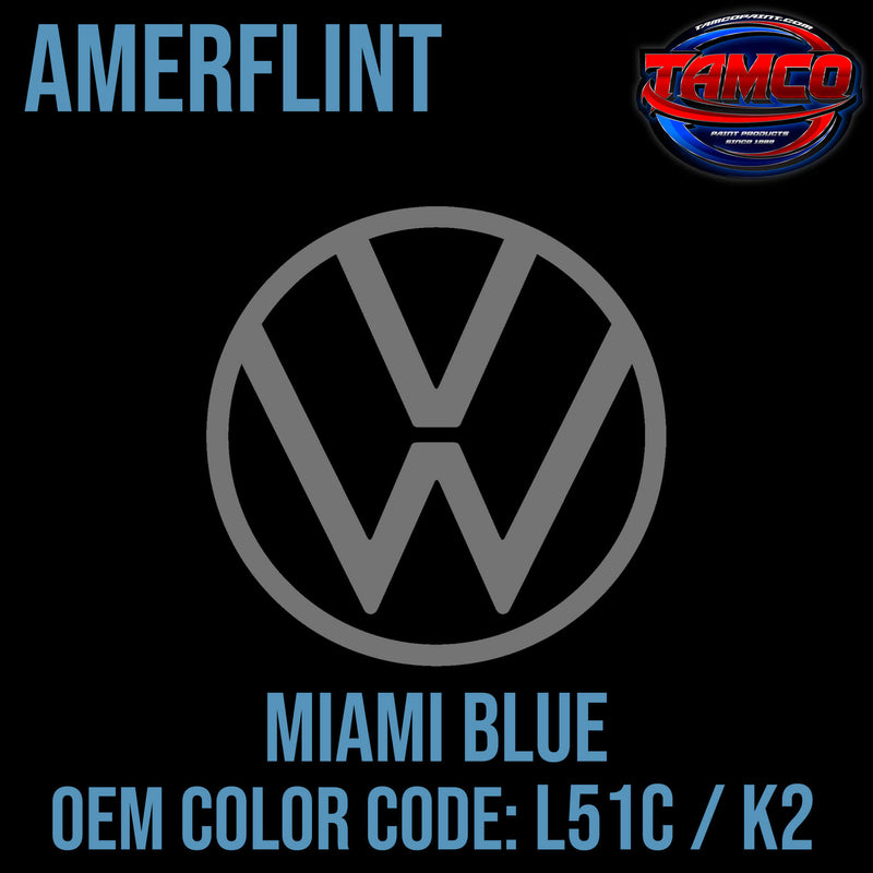 Tamco Paint Volkswagen Miami Blue Code L51C / K2 OEM Amerflint