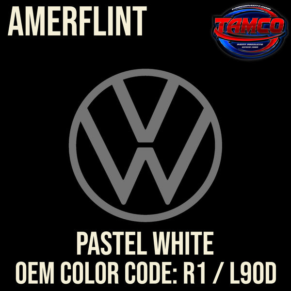 Tamco Paint Volkswagen Pastel White Code R1 / L90D OEM Amerflint II Series Single Stage