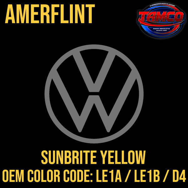Tamco Paint Volkswagen Sunbrite Yellow Code LE1A / LE1B / D4 OEM Amerflint