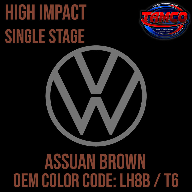 Tamco Paint Volkswagen Assuan Brown Code LH8B / T6 OEM High Impact Single Stage