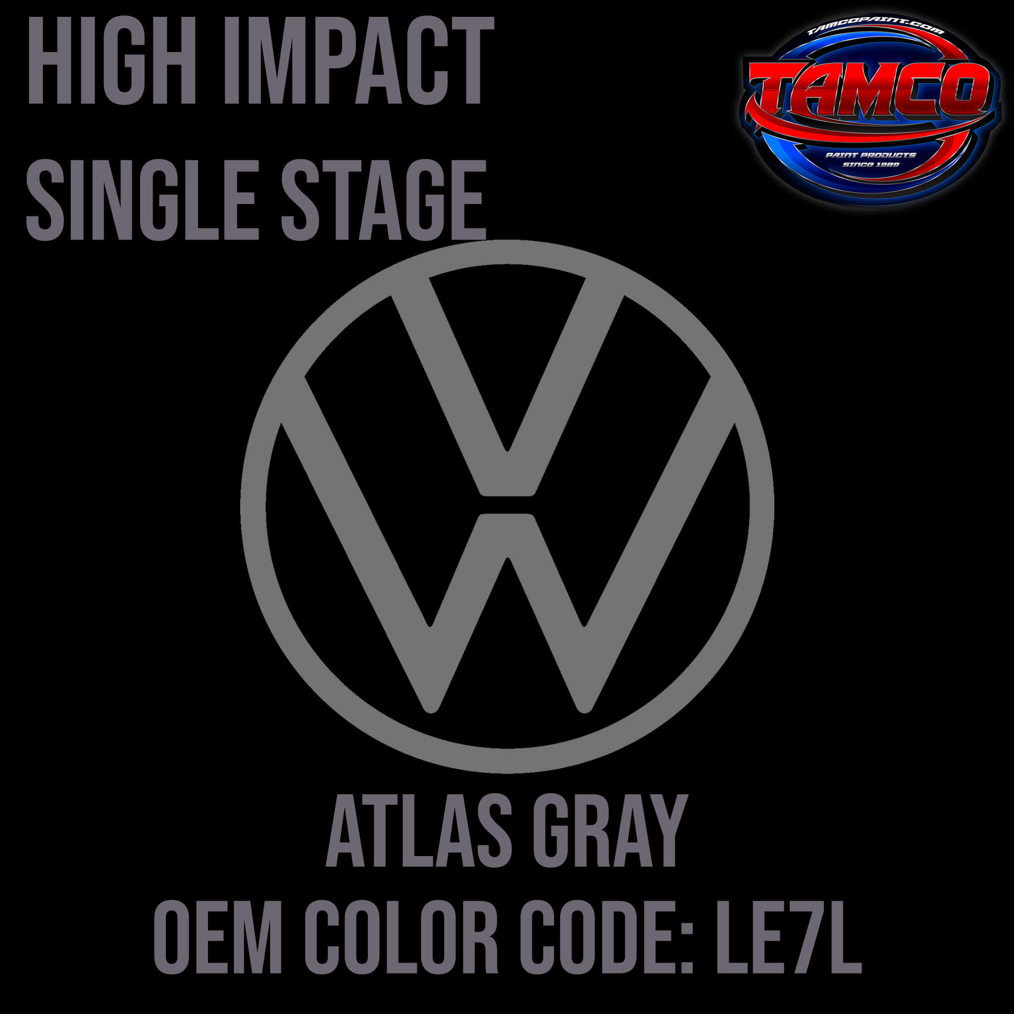 Volkswagen Atlas Gray | LP7V | 1983-1990 | OEM High Impact Series Sing