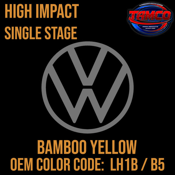 Tamco Paint Volkswagen Bamboo Yellow Code LH1B / B5 OEM High Impact Single Stage