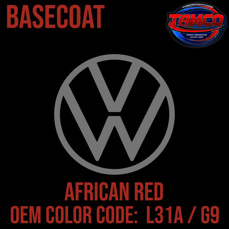 Tamco Paint Volkswagen African Red Code L31A / G9 OEM Basecoat