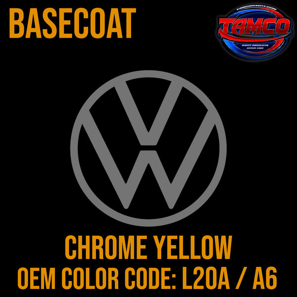 Tamco Paint Volkswagen Chrome Yellow Code L20A / A6 OEM Basecoat