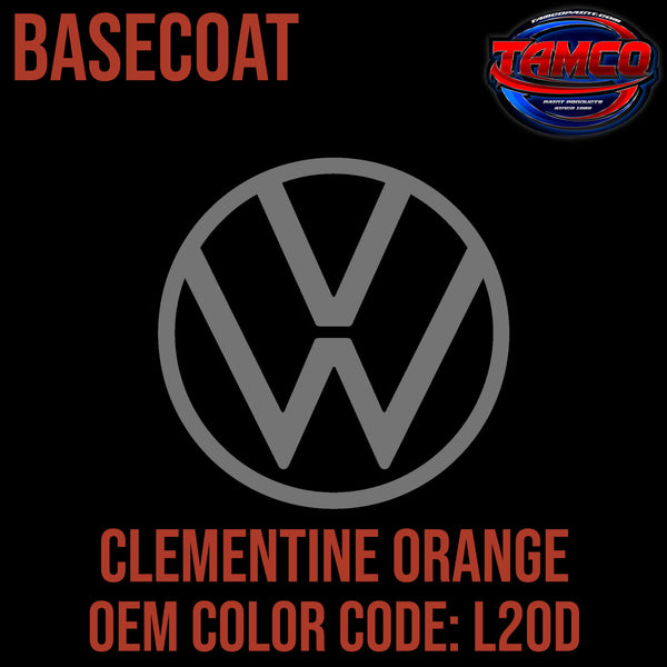 Tamco Paint Volkswagen Clementine Orange Code L20D OEM Basecoat
