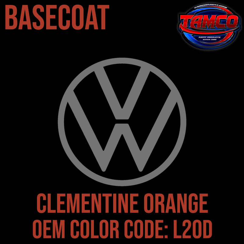 Tamco Paint Volkswagen Clementine Orange Code L20D OEM Basecoat